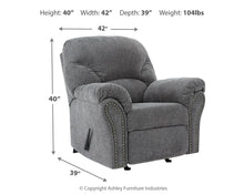 Load image into Gallery viewer, Allmaxx - Rocker Recliner - Pewter
