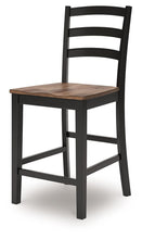 Load image into Gallery viewer, Wildenauer - Barstool (Set of 2) - Brown / Black
