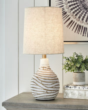 Load image into Gallery viewer, Aleela - Metal Table Lamp  - White / Gold Finish
