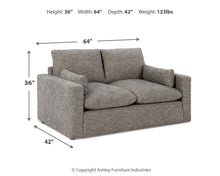 Load image into Gallery viewer, Dramatic - Loveseat - Granite
