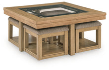 Load image into Gallery viewer, Wittenmyer - Cocktail Table With 4 Stools (Set of 5) - Natural / Black

