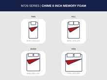 Load image into Gallery viewer, Chime 8 Inch Memory Foam - Medium Memory Foam Mattress
