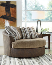 Load image into Gallery viewer, Alesbury - Oversized Swivel Accent Chair - Chocolate
