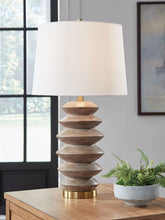 Load image into Gallery viewer, Jyllyard - Poly Table Lamp - Brown / Gold Finish
