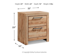 Load image into Gallery viewer, Hyanna - Two Drawer Night Stand - Tan Brown

