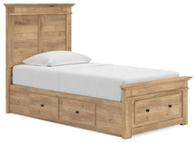 Load image into Gallery viewer, Makidern - Panel Storage Bed With Under Bed Storage Unit And Storage Footboard
