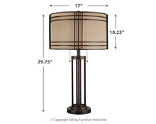 Load image into Gallery viewer, Hanswell - Metal Table Lamp  - Dark Brown
