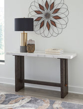 Load image into Gallery viewer, Burkhaus - Sofa Table - White / Dark Brown
