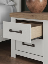 Load image into Gallery viewer, Savonport - Two Drawer Night Stand - White / Brown

