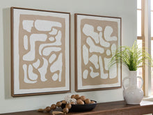 Load image into Gallery viewer, Waldett - Wall Art Set (Set of 2) - Beige / White
