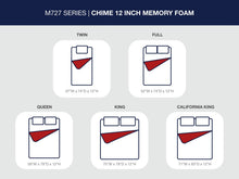 Load image into Gallery viewer, Chime 12 Inch Memory Foam - Memory Foam Mattress
