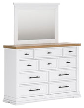 Load image into Gallery viewer, Ashbryn - Dresser And Mirror - White / Natural
