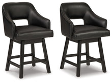 Load image into Gallery viewer, Tallenger - Upholstered Swivel Barstool (Set of 2)
