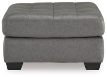 Load image into Gallery viewer, Clairette Court - Oversized Accent Ottoman - Alloy
