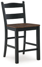 Load image into Gallery viewer, Valebeck - Barstool (Set of 2) - Black / Brown
