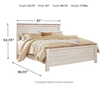 Load image into Gallery viewer, Willowton - Panel Bed
