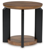 Load image into Gallery viewer, Kraeburn - Round End Table - Brown / Black
