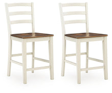 Load image into Gallery viewer, Brinfern - Barstool (Set of 2) - Brown / Antique White
