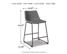 Load image into Gallery viewer, Centiar - Upholstered Barstool (Set of 2)
