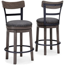 Load image into Gallery viewer, Caitbrook - UPH Swivel Barstool  - Gray
