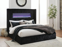 Load image into Gallery viewer, Tayleena - Upholstered Bed With Fireplace And Wireless Audio

