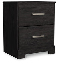 Load image into Gallery viewer, Belachime - Two Drawer Night Stand - Charcoal
