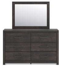 Load image into Gallery viewer, Hollivern - Dresser And Mirror - Dark Gray
