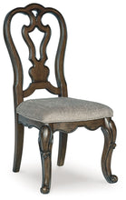 Load image into Gallery viewer, Maylee - 11 Pc. - Dining Extension Table, 4 Side Chairs, 2 Arm Chairs, Storage Bench, Buffet And Hutch - Dark Brown
