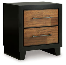 Load image into Gallery viewer, Kraeburn - Two Drawer Night Stand - Brown / Black
