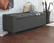 Load image into Gallery viewer, Cortwell - Storage Bench - Gray
