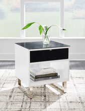 Load image into Gallery viewer, Gardoni - Rectangular End Table - White / Black
