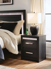 Load image into Gallery viewer, Shoralli - Two Drawer Night Stand - Black
