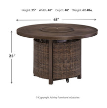 Load image into Gallery viewer, Paradise Trail - 5 Pc. - Conversation Set with 4 Swivel Lounge Chairs - Medium Brown
