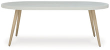 Load image into Gallery viewer, Seton Creek - Oval Dining Table With Umb Opt - White
