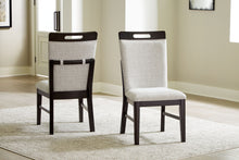 Load image into Gallery viewer, Neymorton - Dining Upholstered Side Chair (Set of 2) - Light Gray / Brown
