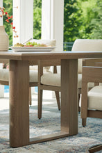 Load image into Gallery viewer, Serene Bay - Rectangular Dining Table With Umbrella Option - Dark Brown
