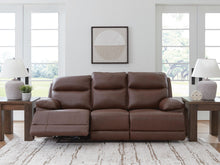 Load image into Gallery viewer, Vonryan - Power Reclining Sofa With Adj Headrest - Tobacco
