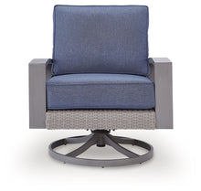 Load image into Gallery viewer, Half Moon Beach - Swivel Lounge With Cushion - Blue / Gray
