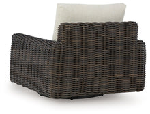 Load image into Gallery viewer, Kimora - Swivel Glider Lounge With Cushion - Beige / Dark Brown
