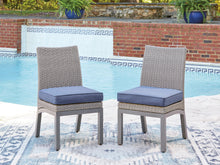 Load image into Gallery viewer, Half Moon Beach - Side Chair With Cushion (Set of 2) - Blue / Gray
