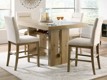 Load image into Gallery viewer, Lasinger - 5 Pc. - Counter Height Dining Table And 4 Barstools - Light Brown
