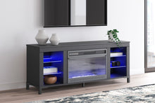 Load image into Gallery viewer, Cayberry - TV Stand With Fireplace - Black
