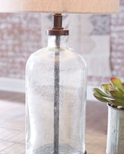 Load image into Gallery viewer, Bandile - Glass Table Lamp  - Clear / Bronze Finish
