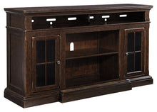Load image into Gallery viewer, Roddinton - XL TV Stand w/Fireplace Option - Dark Brown
