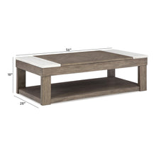 Load image into Gallery viewer, Loyaska - Lift Top Cocktail Table - Grayish Brown / White
