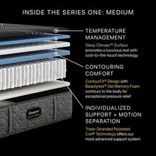 Load image into Gallery viewer, Beautyrest Black - 13" Series One Hybrid Medium Mattress

