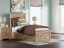 Load image into Gallery viewer, Makidern - Panel Storage Bed With 2 Under Bed Storage Units
