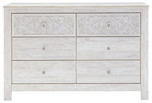 Load image into Gallery viewer, Paxberry - Six Drawer Dresser - Medallion Drawer Pulls - Whitewash
