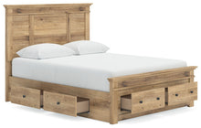 Load image into Gallery viewer, Makidern - Panel Storage Bed With Under Bed Storage Unit And Storage Footboard
