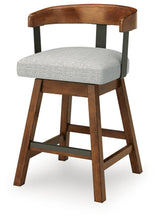 Load image into Gallery viewer, Ralene - Upholstered Swivel Barstool (Set of 2) - Medium Brown
